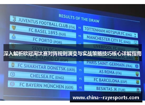 深入解析欧冠淘汰赛对阵规则演变与实战策略技巧核心详解指南